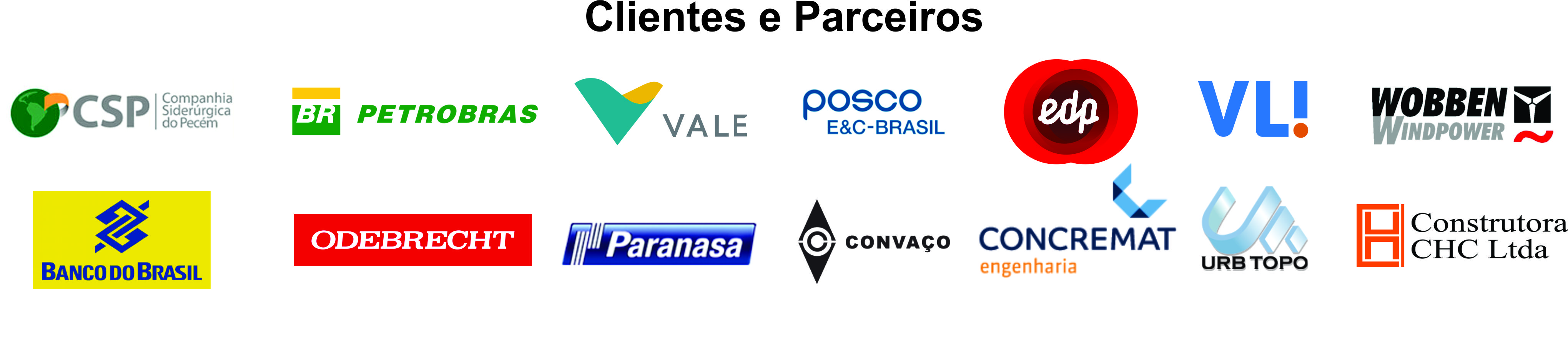 Clientes e parceiros feitos ao logo de nossa história